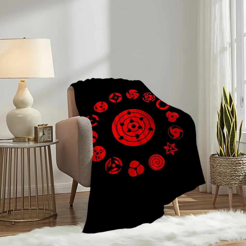 A-Akatsuki Cool N-Naruto-es Anime Blanket Blanket for Couch Sofa Travel Home Hiking Picni Bed Beding Flannel Blanket gift