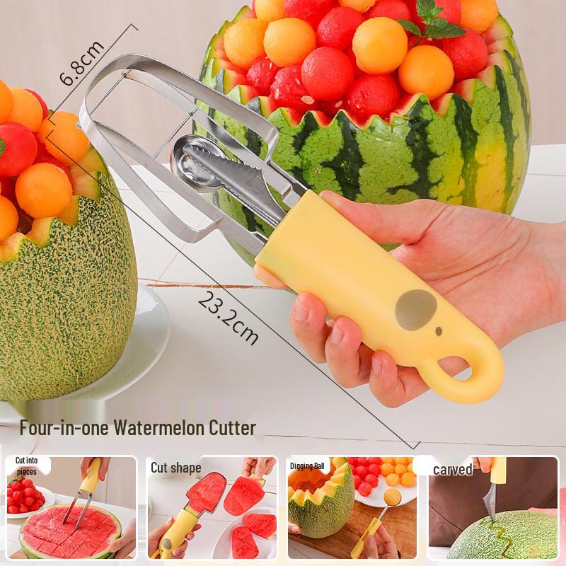 Weiyang 4-in-1 Stainless Steel Watermelon Slicer