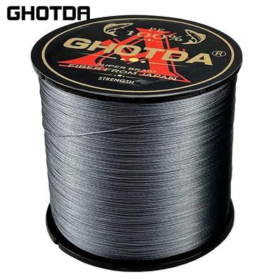 GHOTDA 12 Strang PE geflochtene Angelschnur 10-80LB 100M Multifilament Angelschnur Karpfenangeln Salzwasser