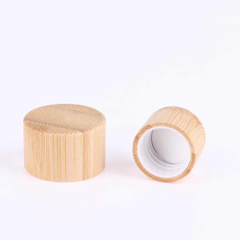 1/5 Pcs Eco-Friendly Screw Bamboo Bottle Caps With Reducer Replace Empty Bottle Caps With Drop Plug Real Bamboo Cover Screw Cap