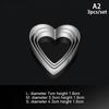 Baking Mould Baking Mould Egg Mould Stainless Steel Cookie Cutter Biscuit Diy Mold Star Heart Flower Cutter 3Pcs/Set