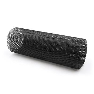 Car Vehicle Black Tone Aluminum Alloy 3 X 6mm Rhombic Grille Mesh Sheet