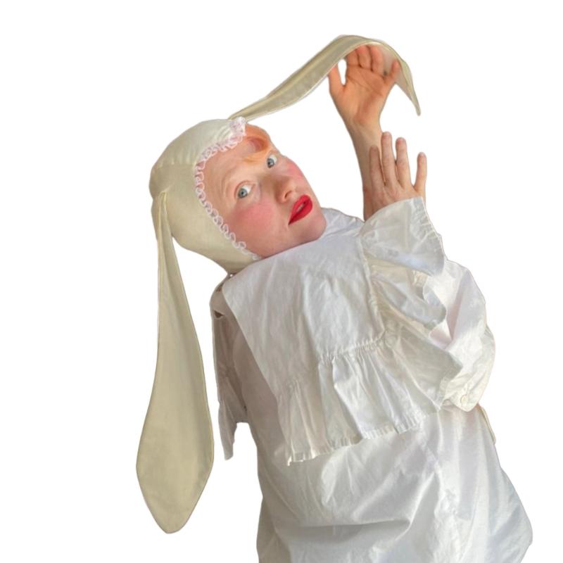 Halloween Funny Hat for Girls Halloween Long Ears Hat Rabbit Warm Birthday Gifts