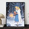Disney Themed Alice Winter Diamond Painting Kit Handmade diy5D Home Decoration Gift