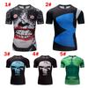 Costume Superhero Tshirt Short Sleeve Slim Fit Shirt Athletic Cycling Jersey