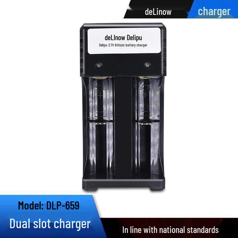Delipow 18650 12775mWh High-Capacity Lithium Battery for High-Power Flashlights