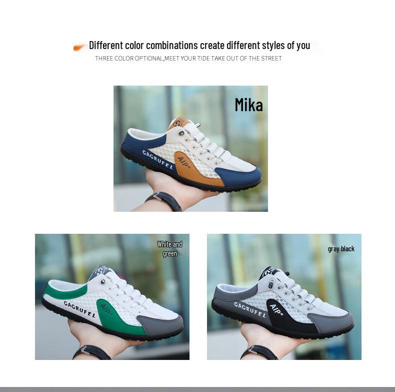 Men's Summer Indoor/Outdoor Cross-border Oversized Lightweight Closed-toe Soft Sole Slippers