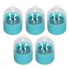 5pcs Makeup Sponge Box Portable Dustproof Waterproof Beauty Sponge Storage Box with Holders for Women Girls