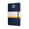 Moleskine Classic Expanded Notebook (400 Pages), Softcover, Horizontal Ruled, Large Size (13cm X 21cm), Sapphire Blue, QP616EXPB20