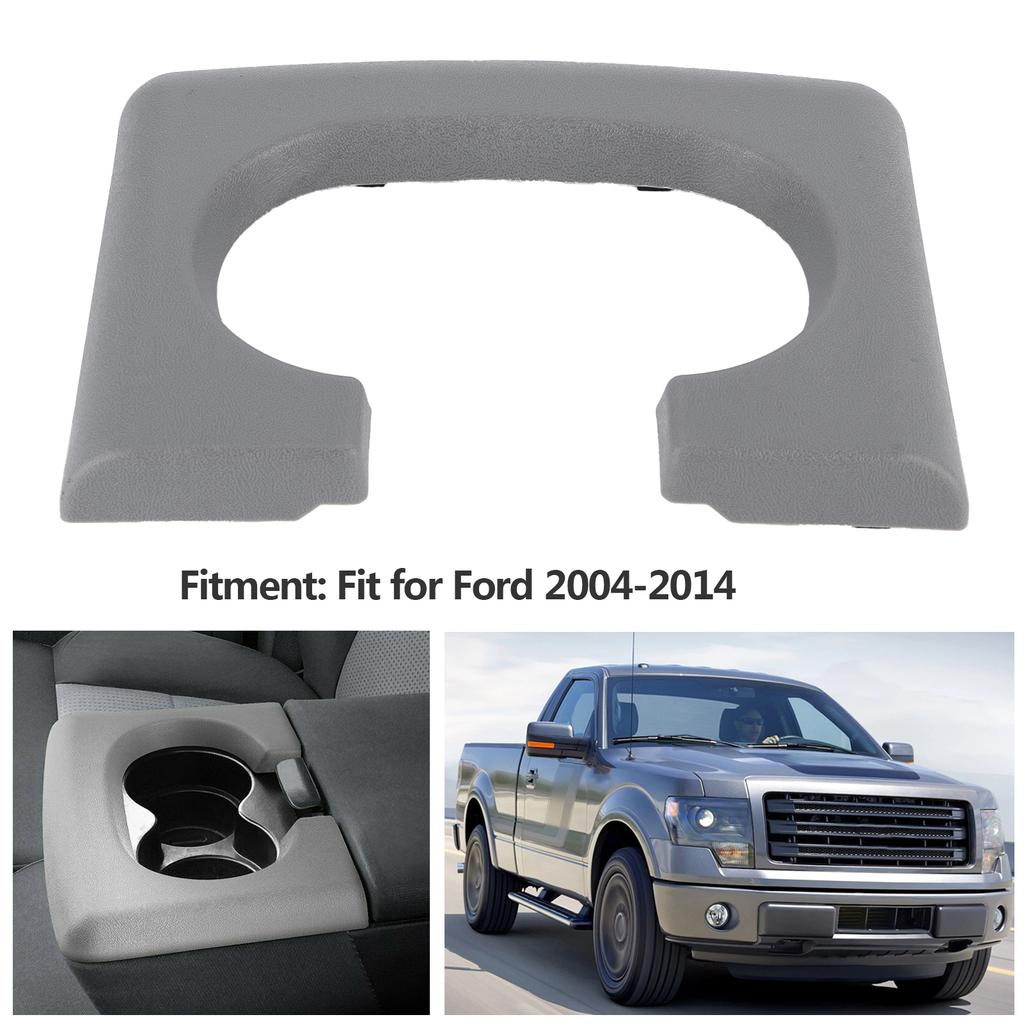 Center Console Cup Holder Pad Armrest Lid Cover Gray Fit for Ford 2004?2014