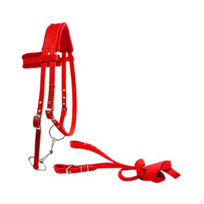 Horse Bridle with Rein And Leading Rope Equestrian Gear for Comfortable Use