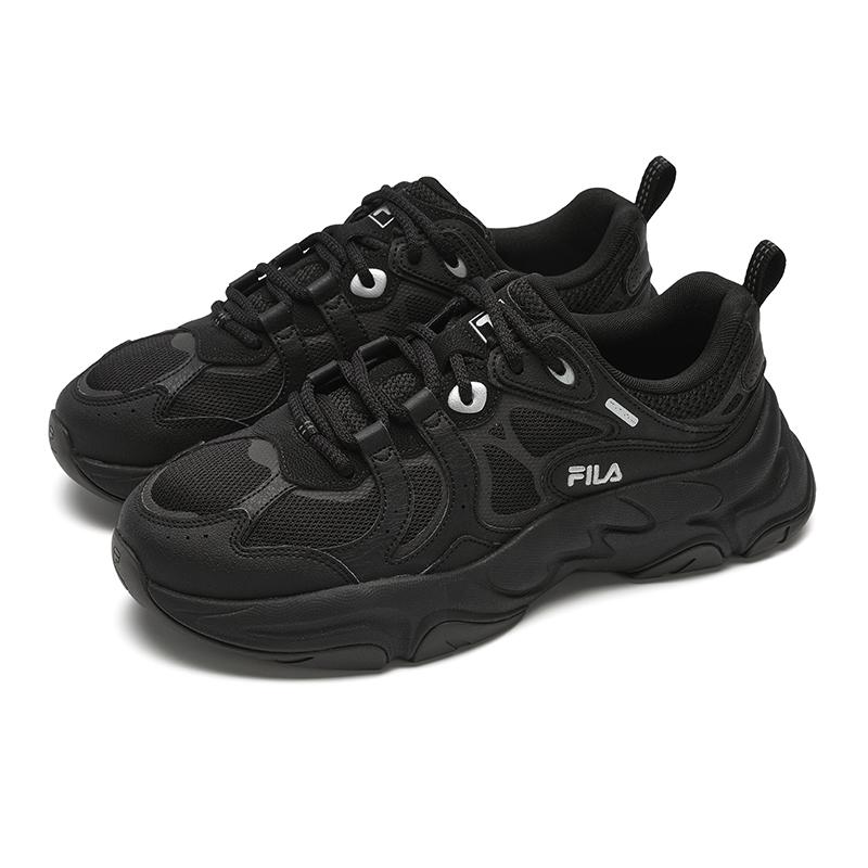 New FILA MARS 3 Shock Absorbers Slip Resistant Abrasion Resistant Low Top Running Shoes Men's Black F12M442119FBK