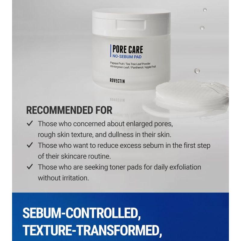 ROVECTIN - Pore Care No-Sebum Pad