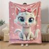 1pc Cute Cartoon Marie Cat, Seasonal Universal Home Decoration Blanket, Throw Blanket, for Decorating Your Own Sofa and Living Room, Super S