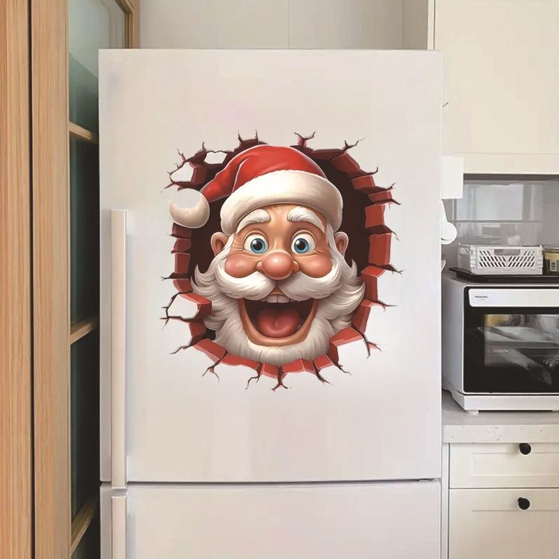 Christmas Toilet Sticker Merry Christmas Decoration for Home 2025 Pendant Xmas Sticker Ornament Navidad Natal New Year Gift 2026