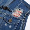 Plus Size Men's Korean Style Embroidered Denim Vest - Trendy Slim Fit Casual Shoulder Cape.