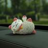 Cat Ornament Glitter Anti-scratch Polymer Clay Lovely Lying Manekineko Good Luck Decor for Car