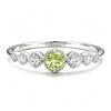 S925 Silver Zodiac Ring with Yellow Crystal, Sapphire, and Multi-colored Gemstones - Versatile Stackable Design.