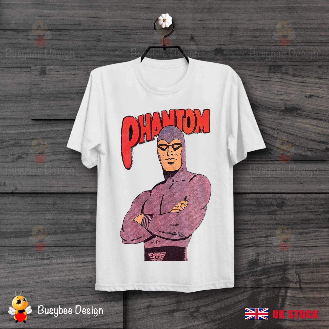 

The Phantom Superhero Cartoon Hero Unisex Retro Vintage 100% Cotton T-shirt Mens Tees Top B47 M