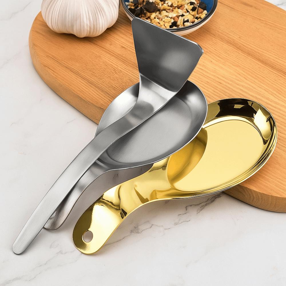 2Pcs Stainless Steel Kitchen Utensil Holder Stackable Spatula Holder Spoon Rest Stove Organizer