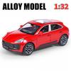 1/32 Macan T SUV Car Model Zinc Alloy Diecast Simulation Toy with Sound Light Pull Back Collecte Decorates Gift for Boy Birthday