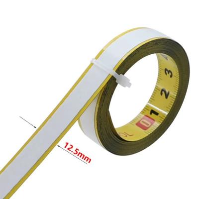 Rust-Proof Self-Adhesive Measuring Tape Steel Material Metric Scale Metal Tape Measure 1-5 Meters 13MM Width Miter Track Tape