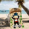 Customizable personalized beach towels Mr. Monopoly themed designs.Suitable for the beach, yoga, sports;ideal as beach accessories