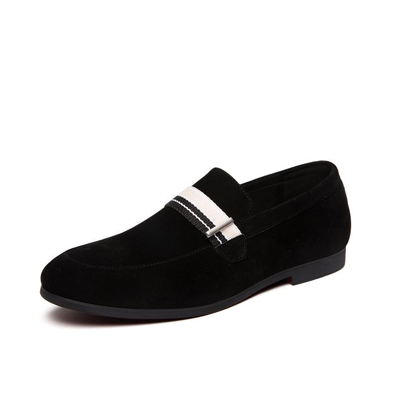 Men s Matte Woven Leather Slip-on Loafers 47