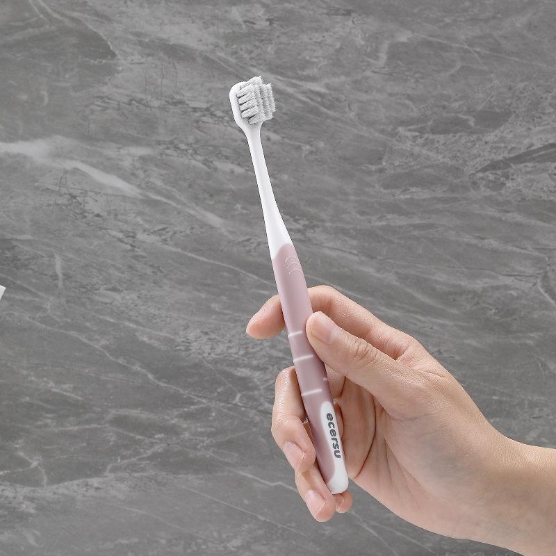 Soft Bristle Toothbrushes Non Slip Handle Effective Plaque Removal for Home Daily Oral Care