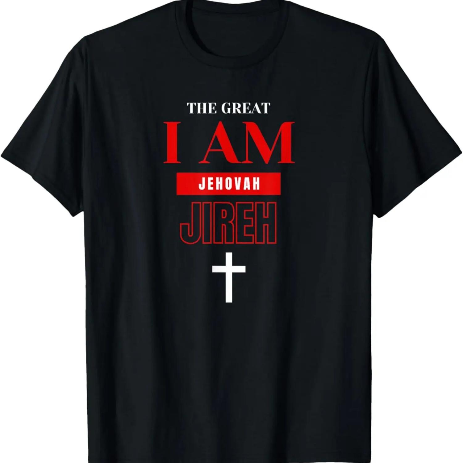 

JC AND MEI THE GREAT I AM JEHOVAH JIREH CROSS GRAPHIC T-Shirt S