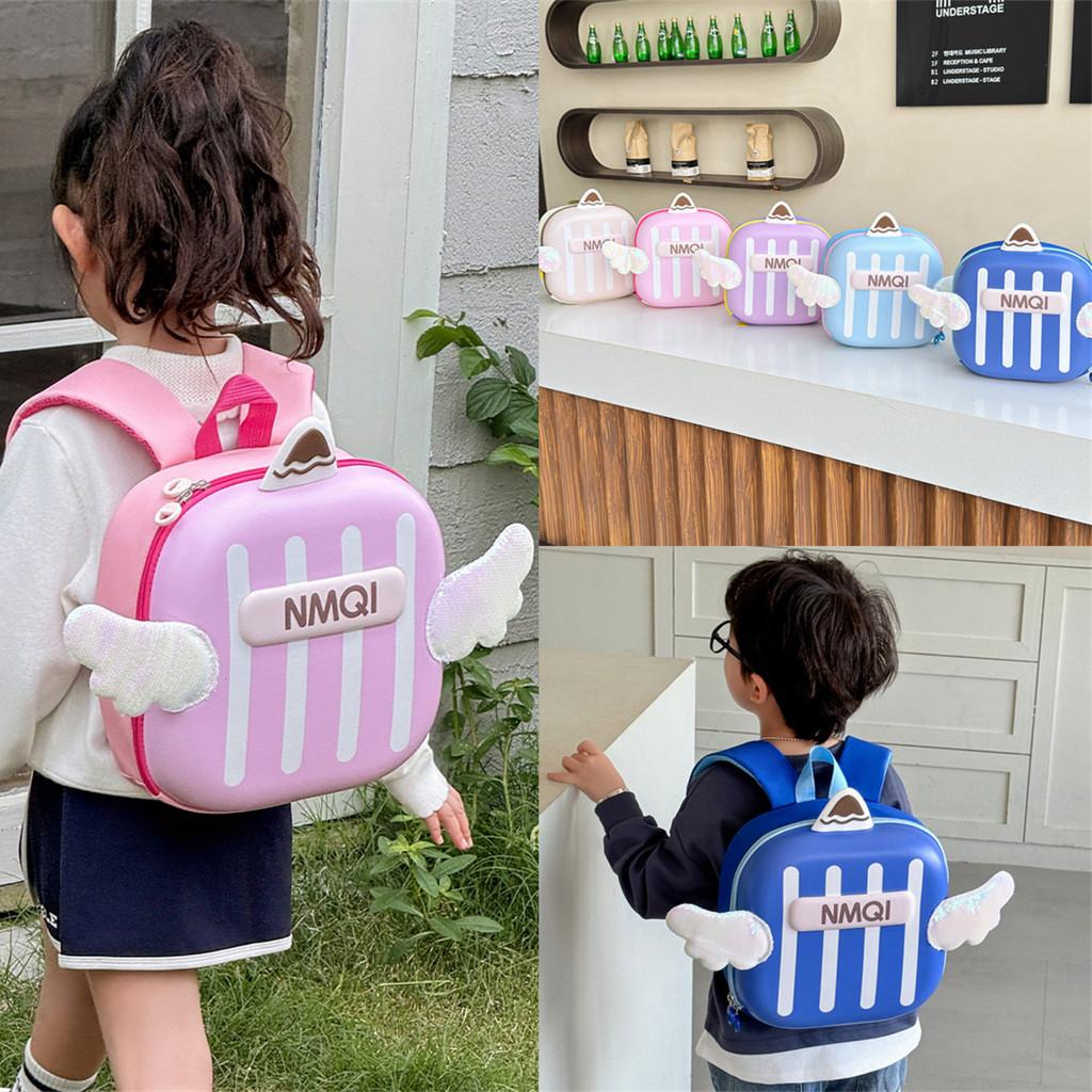 Backpack With Wing Angel Print Eva Eggshell Backpack For School And Travel