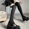 1 Pair Women Over Knee Stockings Princess Style Dress Socks Ruffle Thigh High Socks Long Tube Frilly Socks Ballet Socks