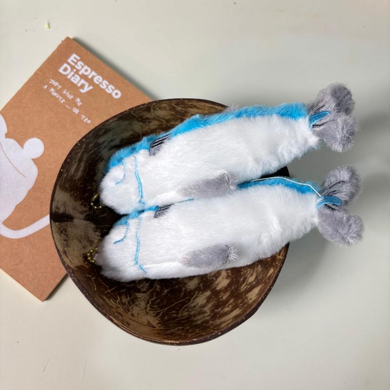

Cute Mackerel Plush Toy Keychain Funny Plush Bag Charm Simulated Doll Pendant Soft Stuffed Doll Key Ring Backpack Bag Decor