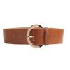 Suede Leather Waistband Rivet Western Cowboy Belt Adjustable Women Wide Belt  Pants Accessories