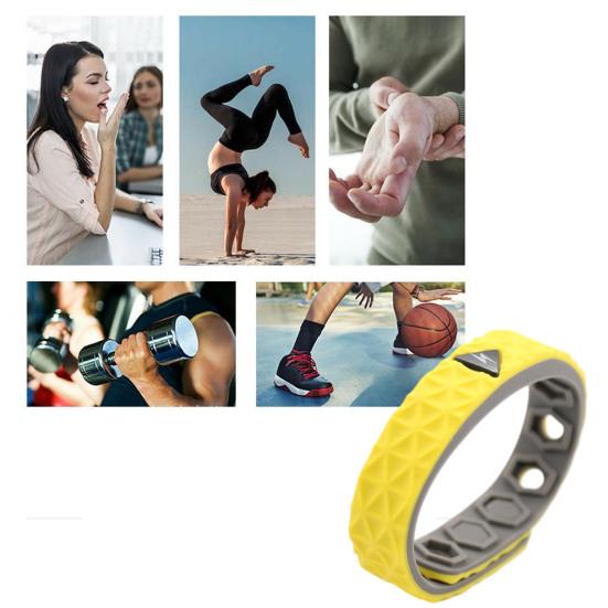 Silicone Bracelet Ultralight Waterproof Non-Fading Adjustable Comfortable to Wear Protective Flexible Unisex Anti-static Silicone Sports Bracelet