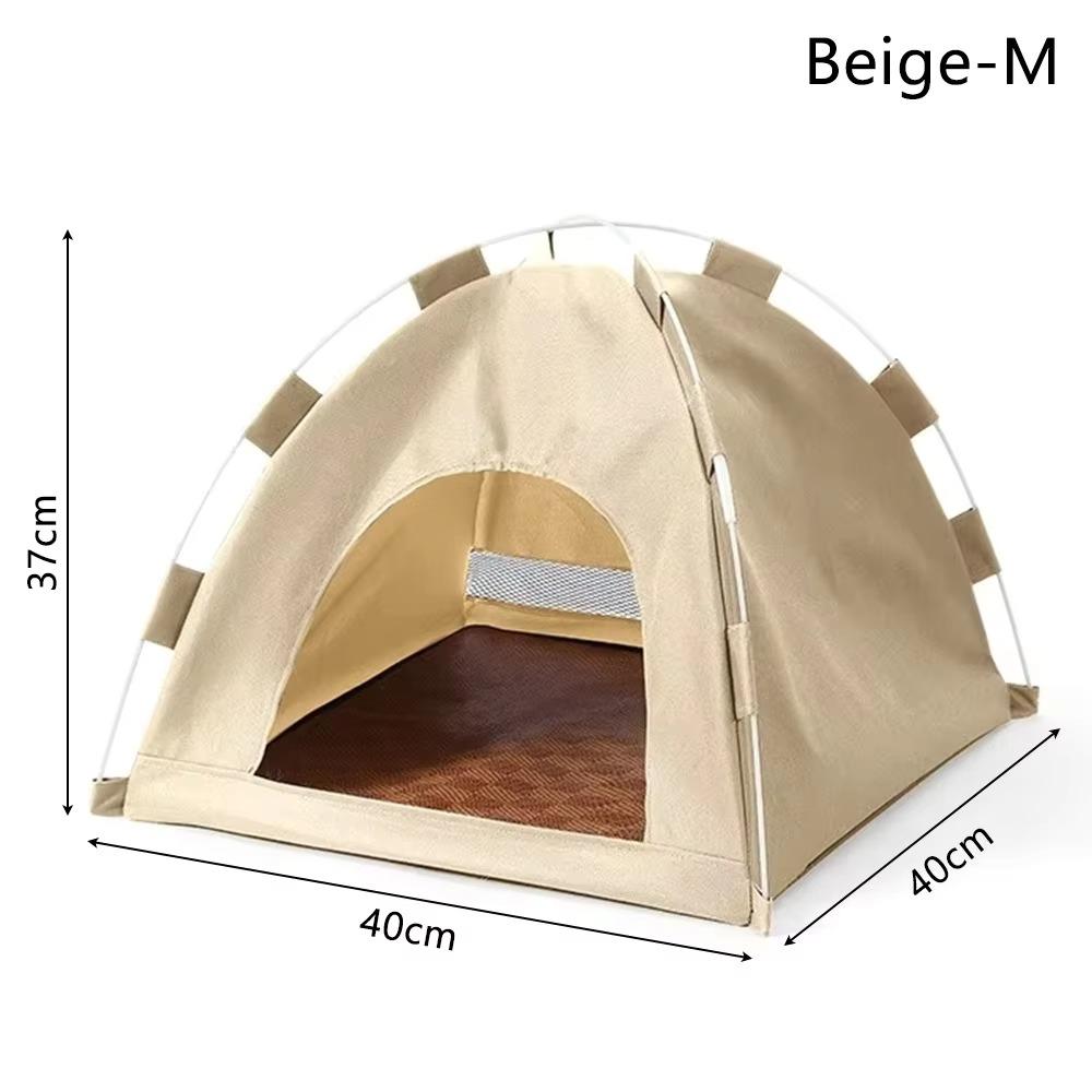 Enclosed Cat Tent Bed With Cushion, Indoor Warm Pet House For Small Cats And Kittens