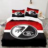 3PCS Eagle Symbol Frei-burg Football Bedding set,Ideal for1pc Duvet Cover And 2pcs Pillowcases Perfect for Christmas gift,Ideal for Bedroom,Dormitory