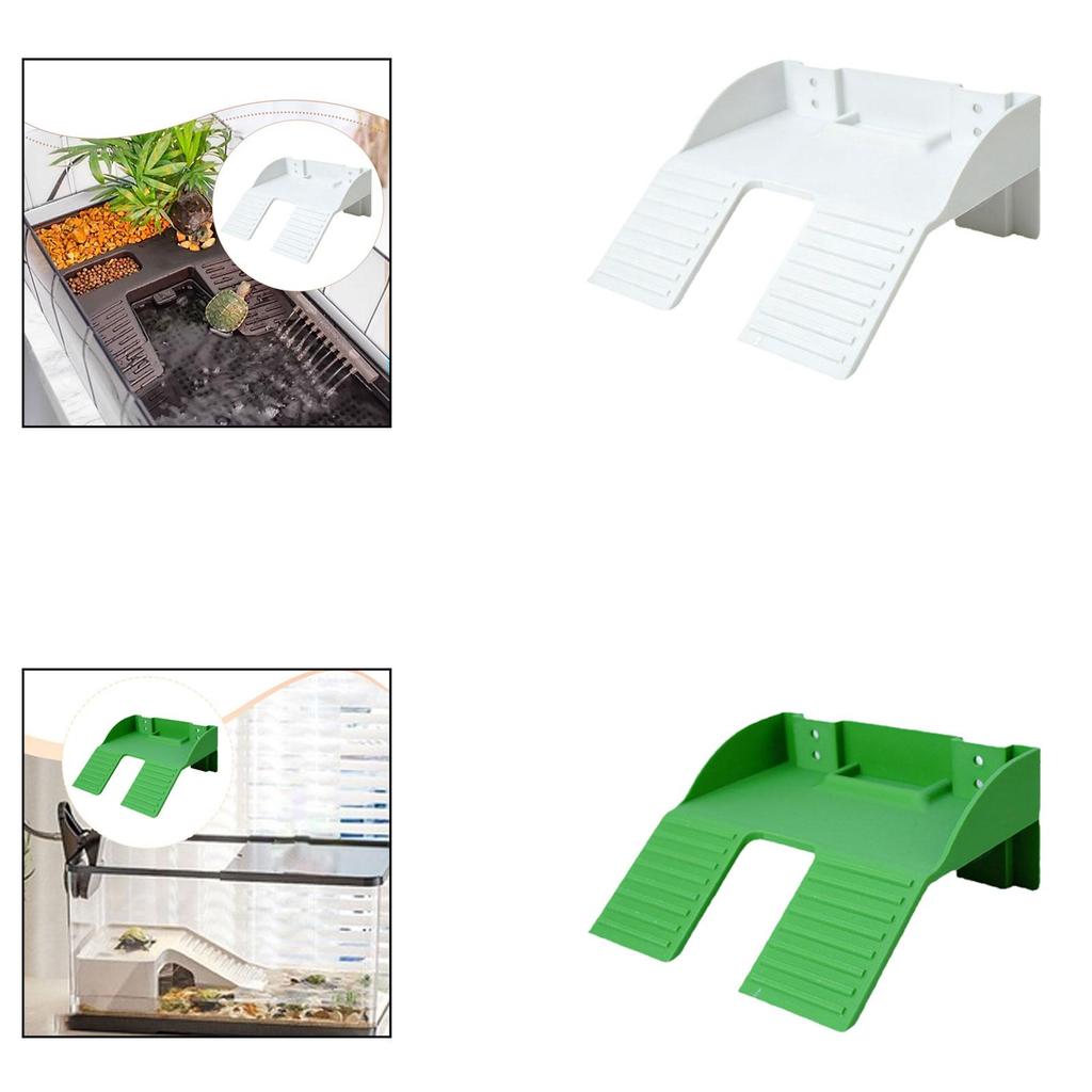 Turtle Tank Basking Platform Plastic Climbing Ramp Decor for Land Turtles Terrarium Environment