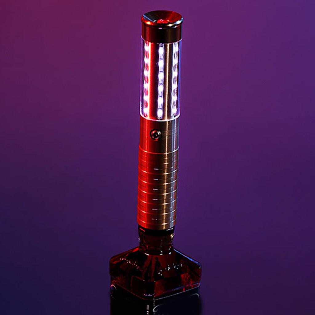 led Sticks Flashing Lights with Flat Bottom, Premium Aluminum Alloy Glowstick Rods, Great for , Parties, Camping and