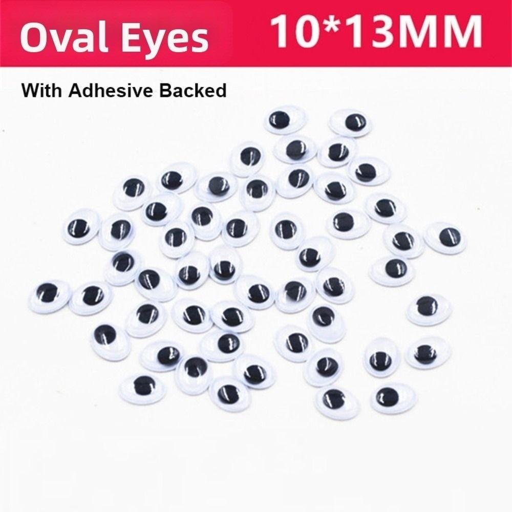 100pcs/bag Plastic Wiggling Moving Eyes 3D Kindergarten Handmade Dolls Eyes Dolls Activity Eyes