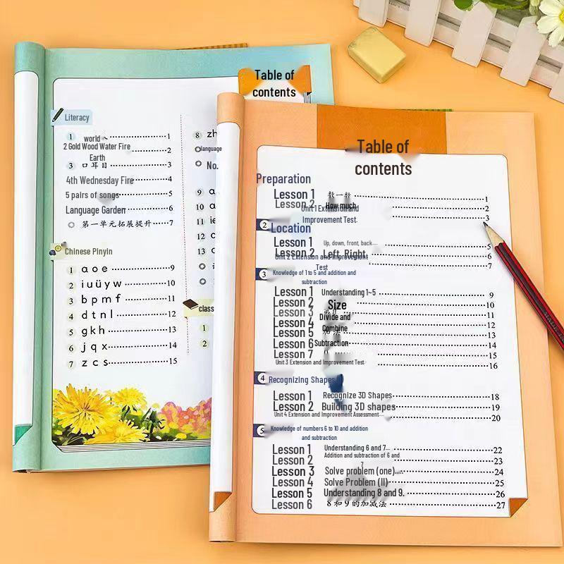 Grades 1-3 Chinese & Math Practice Book: Synchronized Lessons and Exercises