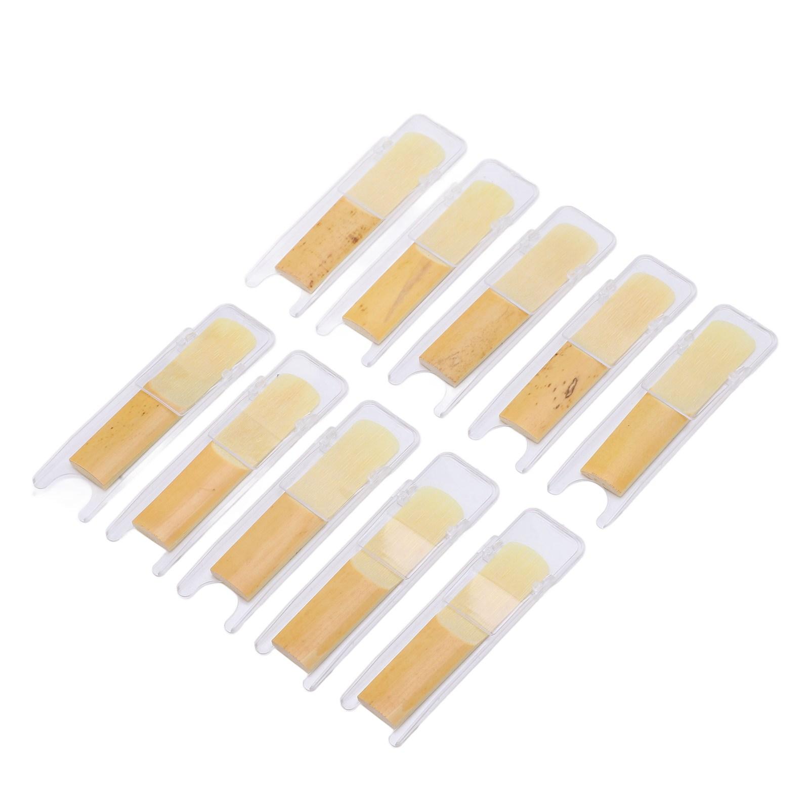 

10 шт. Трость для сопрано-саксофона 2.5 Bb Си-бемоль Трости для саксофона Набор аксессуаров Комплект для кларнета