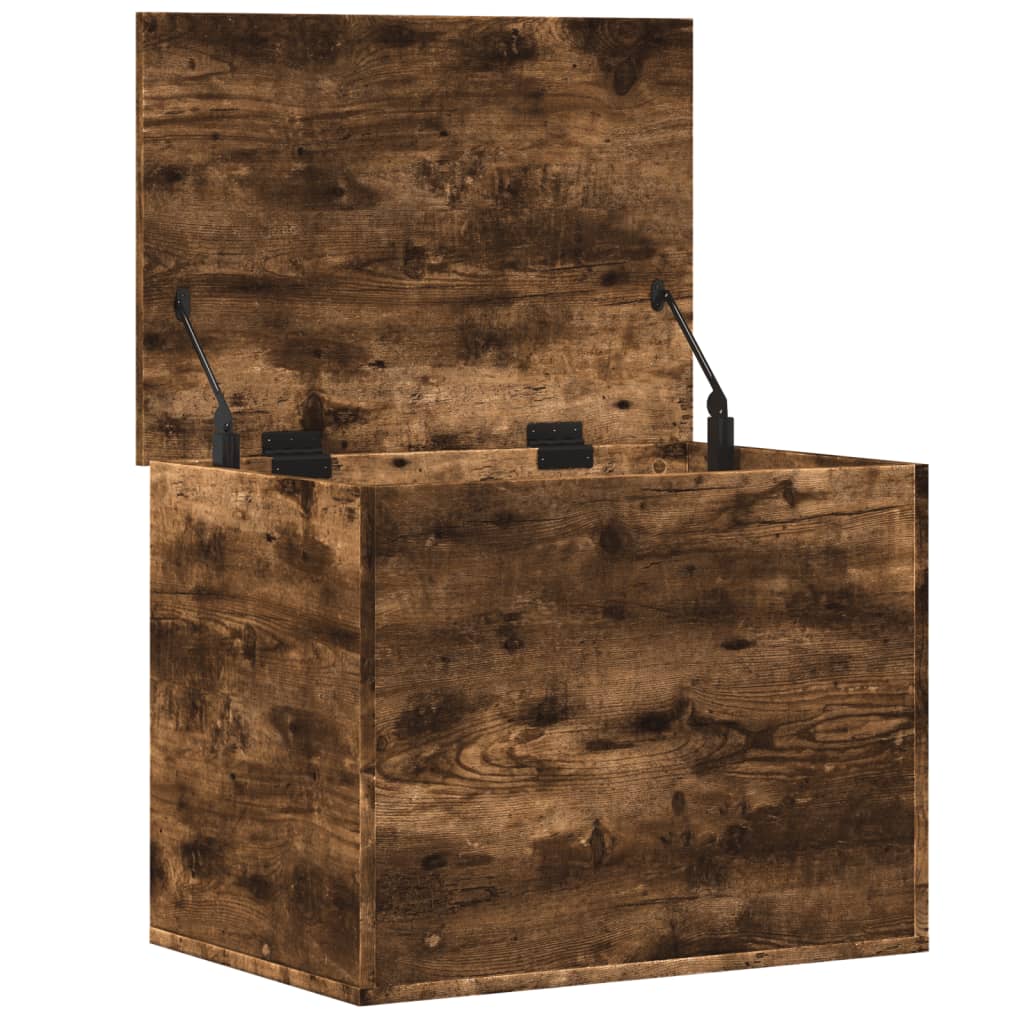 Vidaxl Chest, Smoked Oak, 60X42X46 Cm, Wood-Based Material