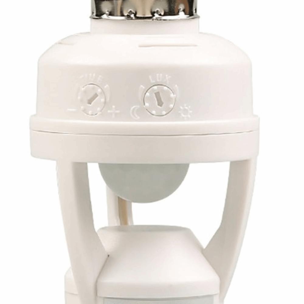 Soquete de Lâmpada com Sensor de Movimento E27 Retardo de 10-300 Segundos Adaptador de Suporte de Lâmpada Inteligente Uso Interno