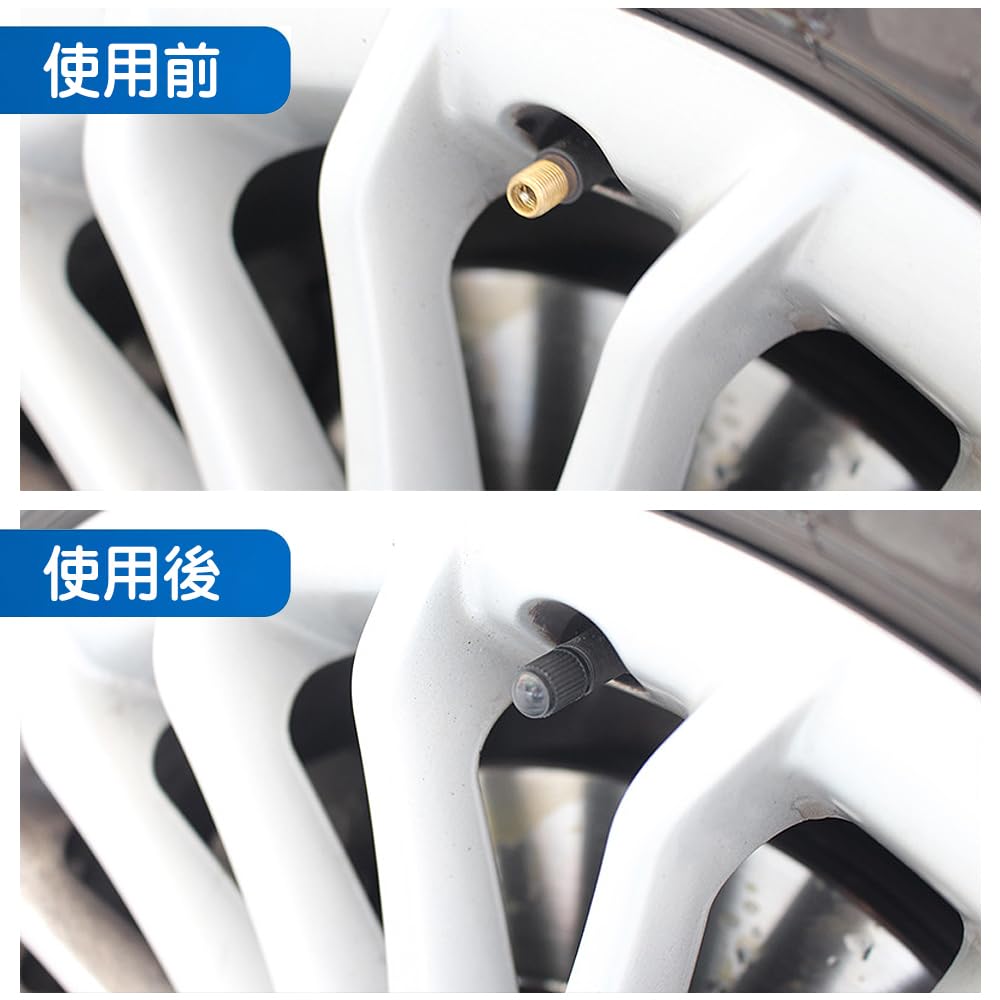 LIANHATA Reifenventilkappen 15er Pack Kunststoff Reifenluftventilkapppen Staubschutz