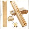 100 Pack Baguette Kraft Bags with Clear Front Window and 100 Seal Stickers, Fresh Breads Loaf Packing Bags, 23"x4"x1.6" Long Bread Kraft Paper