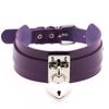 Heart Choker Necklace For Women lock Collar Leather Chockers Goth Punk Jewelry