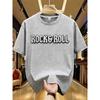 Letter Printing Women's Men Round Neck T-shirt Summer Short-sleeved Shirt Street Fashion Women's Tops