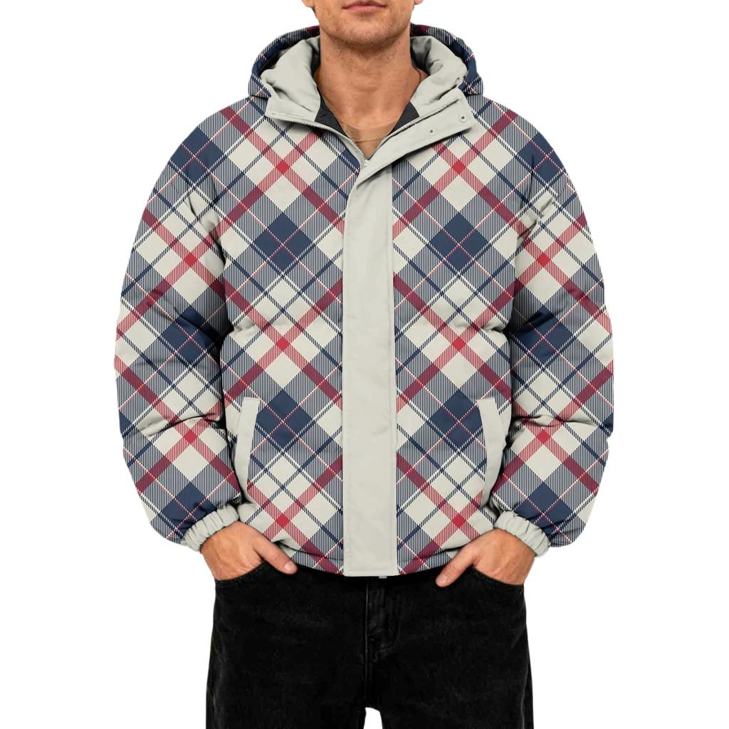 Herrars Oversized Casual Dunjacka Med Lång Ärm Och Huva