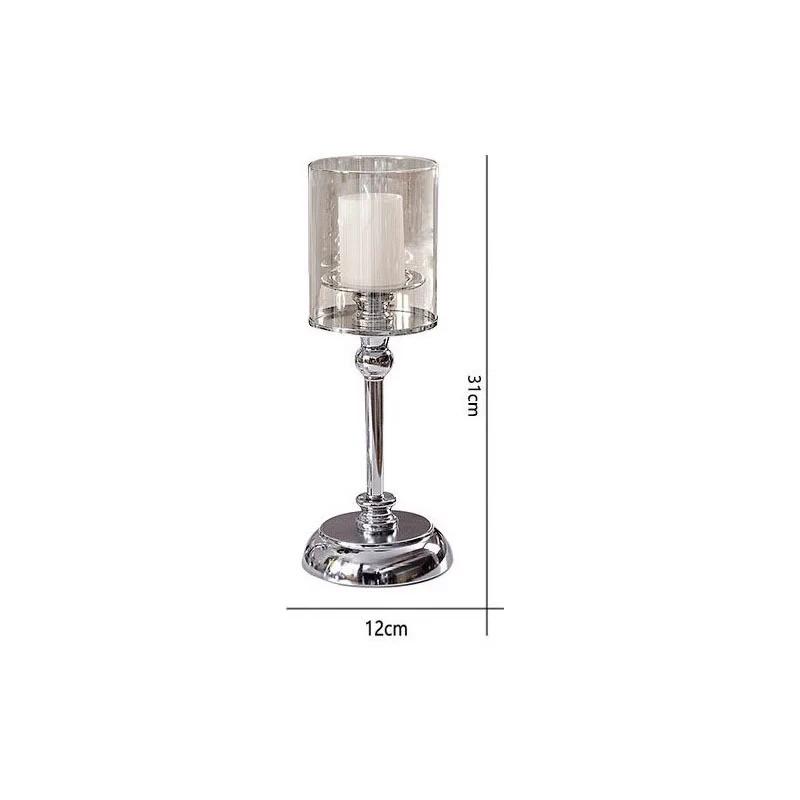 European luxury candlestick+candle,Romantic candlelight dinner prop,home room decor,modern wedding decoration Art ornaments Gift